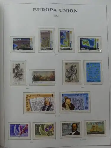 Cept Europa ** besammelt Jahre 1970-89 im Binder #LZ610