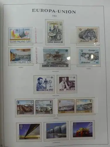 Cept Europa ** besammelt Jahre 1970-89 im Binder #LZ610