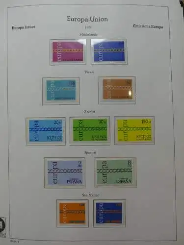 Cept Europa ** besammelt Jahre 1970-89 im Binder #LZ610