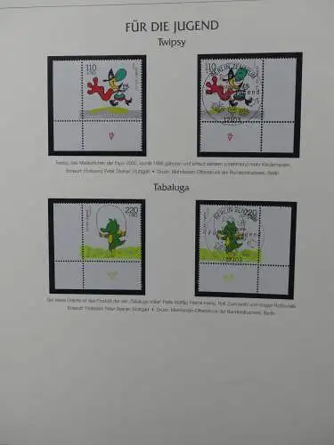 BRD Bund 1999-2001 gestempelt besammelt im Post Vordruck #LZ618