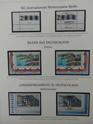 BRD Bund 1999-2001 gestempelt besammelt im Post Vordruck #LZ618