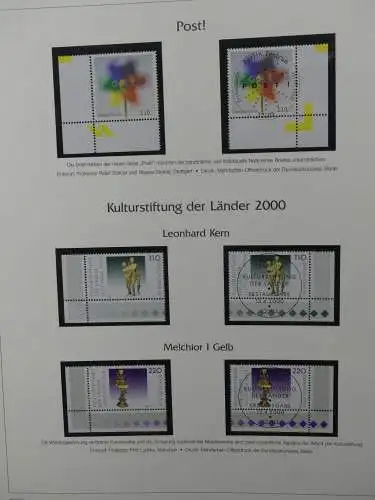 BRD Bund 1999-2001 gestempelt besammelt im Post Vordruck #LZ618