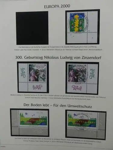 BRD Bund 1999-2001 gestempelt besammelt im Post Vordruck #LZ618