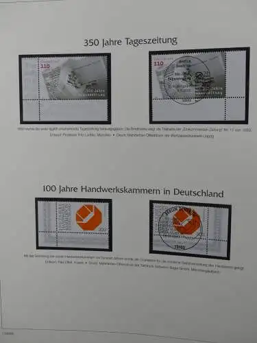 BRD Bund 1999-2001 gestempelt besammelt im Post Vordruck #LZ618