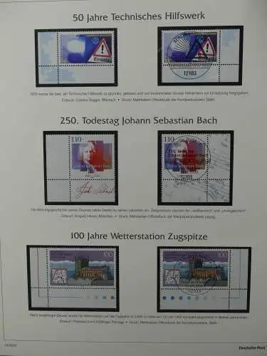 BRD Bund 1999-2001 gestempelt besammelt im Post Vordruck #LZ618