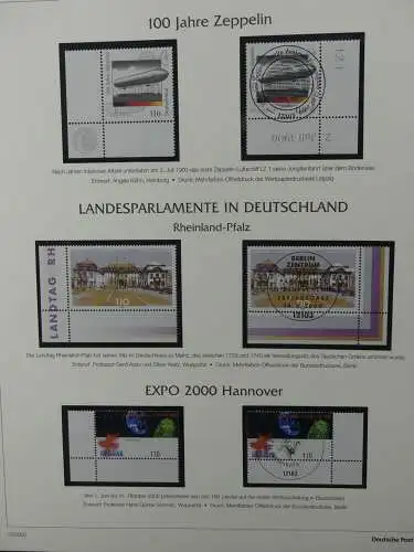 BRD Bund 1999-2001 gestempelt besammelt im Post Vordruck #LZ618