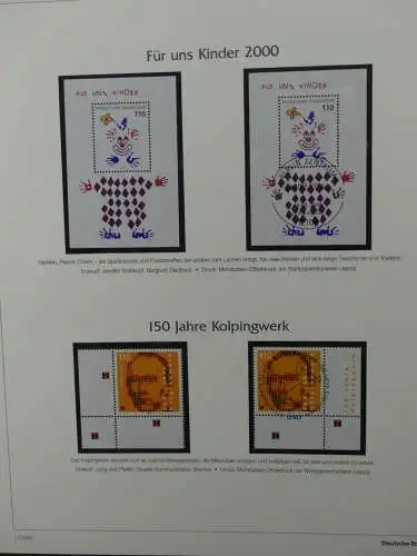 BRD Bund 1999-2001 gestempelt besammelt im Post Vordruck #LZ618