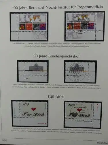 BRD Bund 1999-2001 gestempelt besammelt im Post Vordruck #LZ618