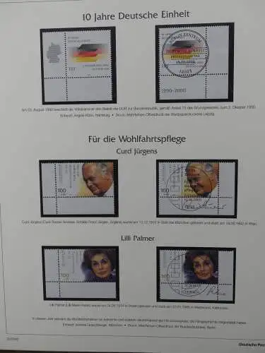 BRD Bund 1999-2001 gestempelt besammelt im Post Vordruck #LZ618