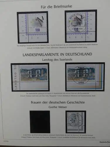 BRD Bund 1999-2001 gestempelt besammelt im Post Vordruck #LZ618