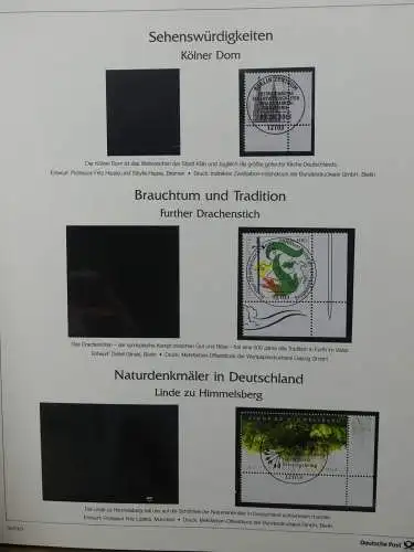 BRD Bund 1999-2001 gestempelt besammelt im Post Vordruck #LZ618