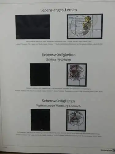 BRD Bund 1999-2001 gestempelt besammelt im Post Vordruck #LZ618