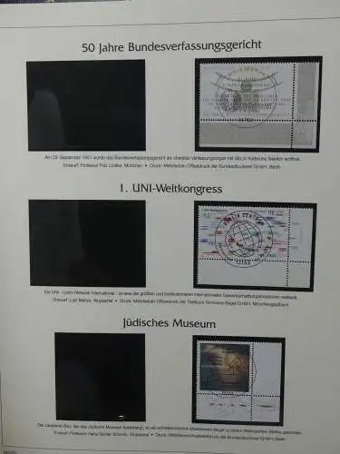 BRD Bund 1999-2001 gestempelt besammelt im Post Vordruck #LZ618