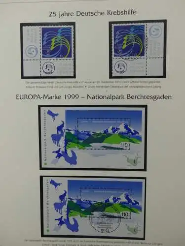 BRD Bund 1999-2001 gestempelt besammelt im Post Vordruck #LZ618