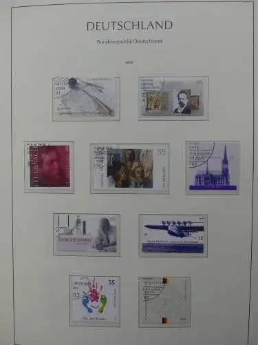 BRD Bund 2004-2014 gestempelt besammelt im Leuchtturm Vordruck #LZ619