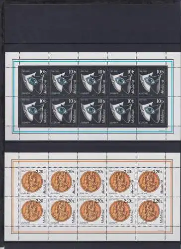 Moldawien 275-276 postfrisch als Kleinbögen, Cept 1998 #NV657