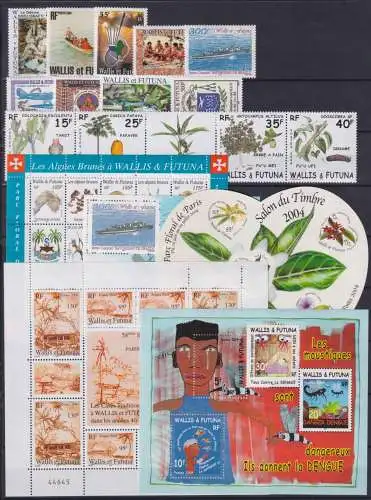 Wallis & Futuna Jahrgang 2004 postfrisch ohne 887 #NV749