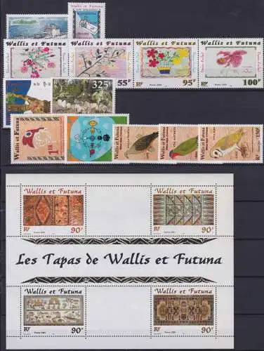 Wallis & Futuna Jahrgang 2001 postfrisch ohne 801-804 #NV747