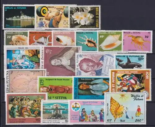 Wallis & Futuna Jahrgang 1984 postfrisch #NV755