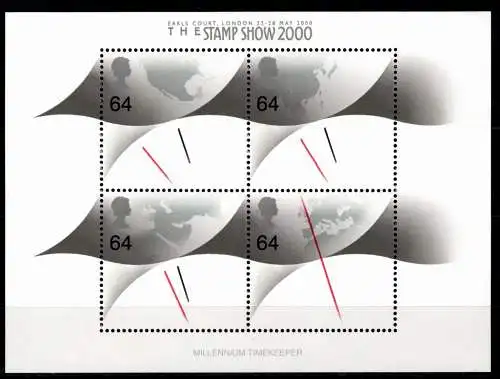 Großbritannien Block 8 I postfrisch Stamp Show 2000 #NV835