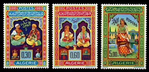 Algerien 441-443 postfrisch alg. Miniaturen #NV850