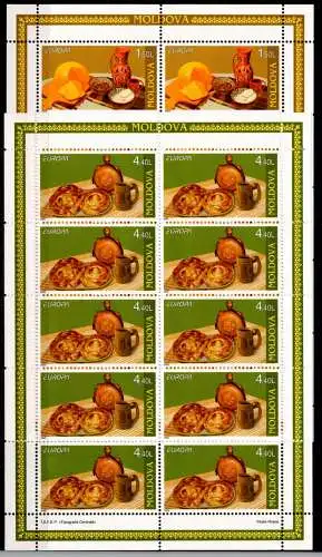 Moldawien 519-520 postfrisch als Kleinbögen, Cept 2005 #NV554