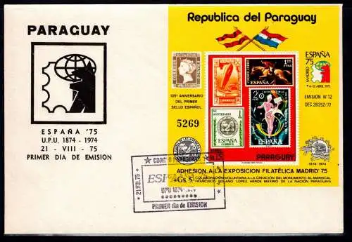 Paraguay Block 245 postfrisch als FDC #NV937