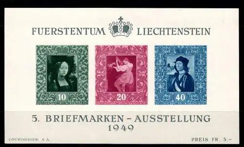 Liechtenstein Block 5 postfrisch #NV957