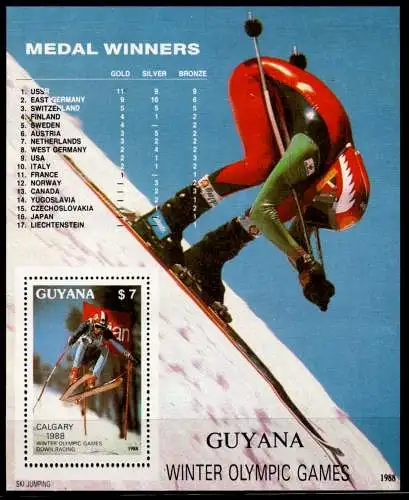 Guyana Block 2408 postfrisch Olympische Spiele #NN745