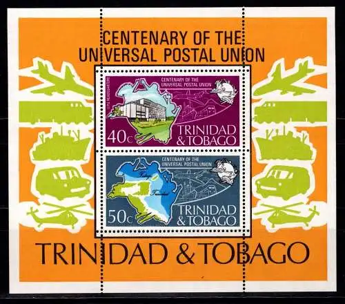 Trinidad und Tobago Block 12 postfrisch Kleinbogen / CEPT #NN772