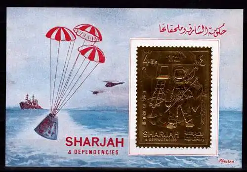 Sharjah Block 70 B postfrisch Raumfahrt #NN777