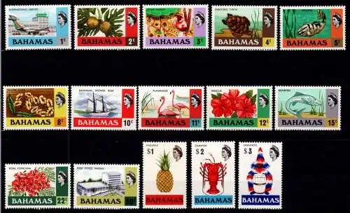 Bahamas 318-332 postfrisch #NV526