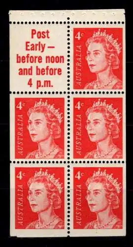 Australien H-Blatt 38/4 postfrisch Queen Elizabeth II. #NV513