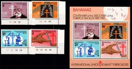 Bahamas Block 37 + 503-506 postfrisch #NV523