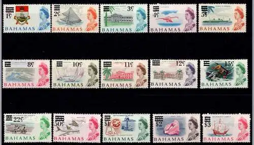 Bahamas 235-249 postfrisch #NV528