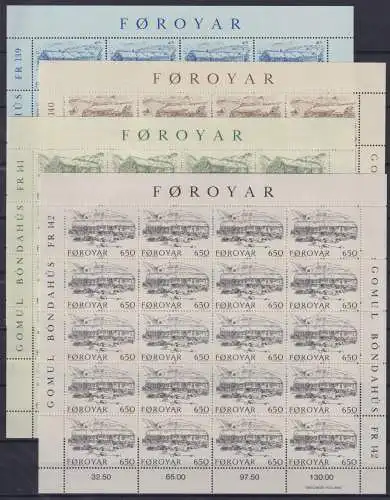 Färör 145-148 postfrisch Kleinbogensatz / Landwirtschaft #NN833