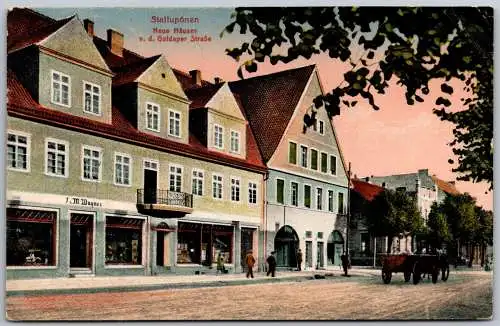 Deutsches Reich farbige AK Stallupönen mit BP-St Marienburg-Eydtkuhnen #NS818