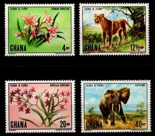 Ghana 413-416 postfrisch Wildtiere #NV338