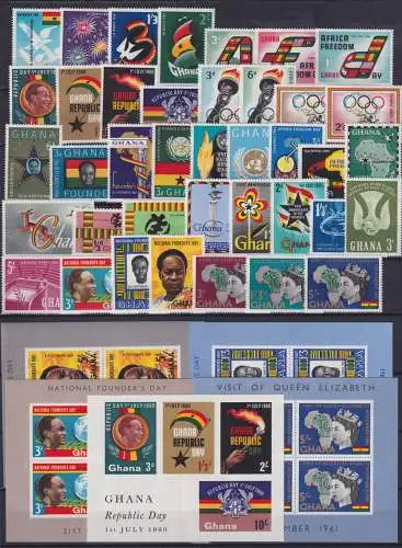 Ghana Jahrgang 1960-1961 postfrisch #NV363