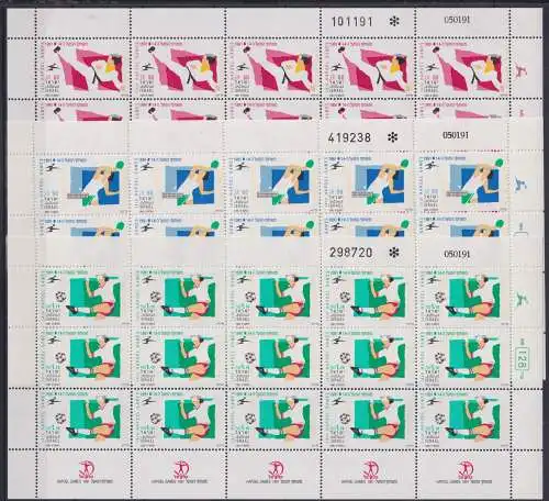 Israel 1189-1191 postfrisch als Kleinbögen, Hapoel-Sportspiele #NV416