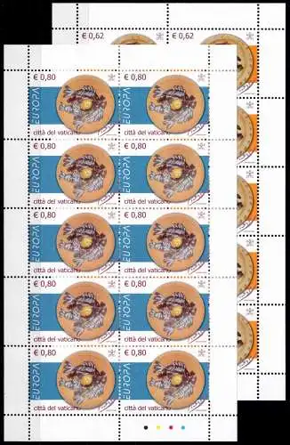 Vatikan 1521-1522 postfrisch als Kleinbögen, Cept 2005 #NV556