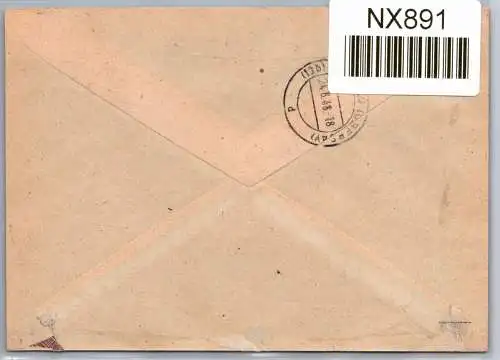 All. Besetzung 41 I, 44 I, 65II auf Brief Mischfrankatur #NX891