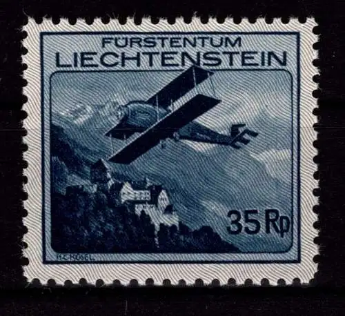 Liechtenstein 111 I postfrisch PF senkr. Strich am rechten Rand #OF127