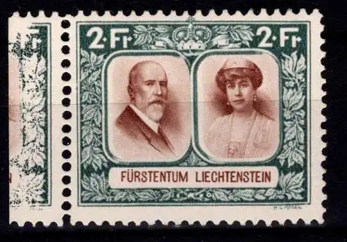 Liechtenstein 107 B postfrisch gez. 11 1/2 #OF128