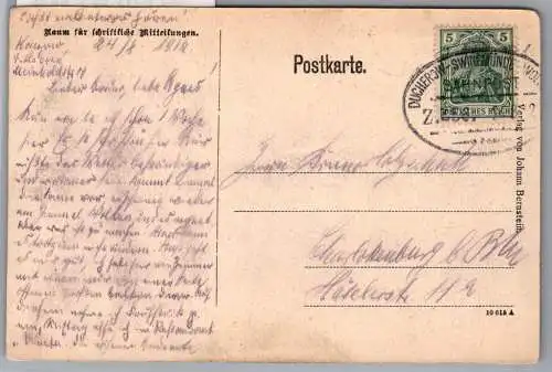 Bahnpost Pommern auf Postkarte Ducherow-Swinemünde-Wolgast Zug 356 #NX894