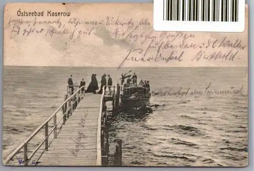 Bahnpost Pommern auf Postkarte Ducherow-Swinemünde-Wolgast Zug 356 #NX894