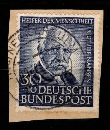 BRD Bund 176 gestempelt auf Briefpapier mit Vollstempel Neckarsulm #NA947