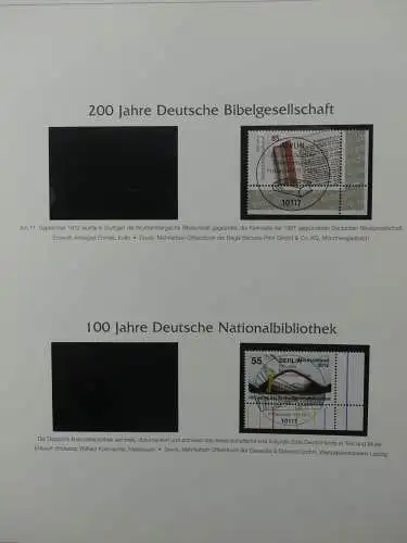 BRD Bund 2010-2015 gestempelt besammelt im Post Vordruck #LZ643