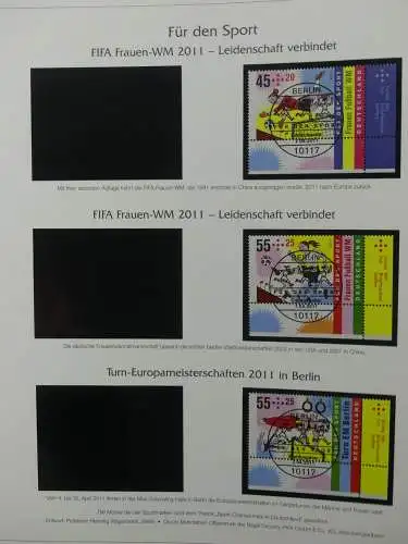 BRD Bund 2010-2015 gestempelt besammelt im Post Vordruck #LZ643