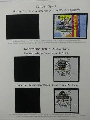 BRD Bund 2010-2015 gestempelt besammelt im Post Vordruck #LZ643